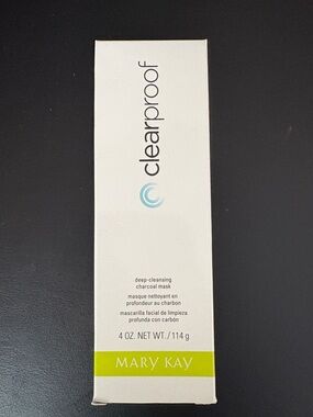 Mary Kay Clearproof Charcoal Mask — White, Light Blue & Green